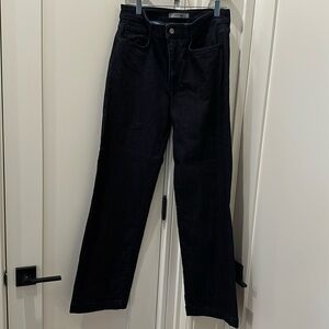 Joes slim wide leg dark wash jean